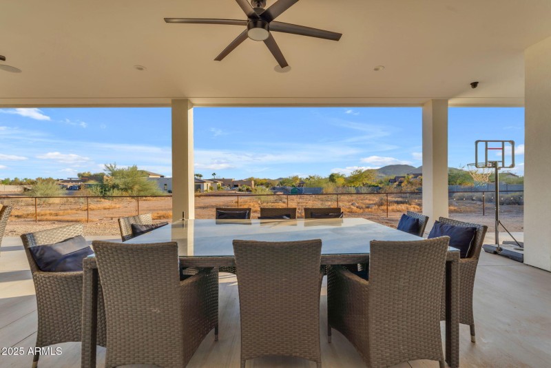 Patio with views