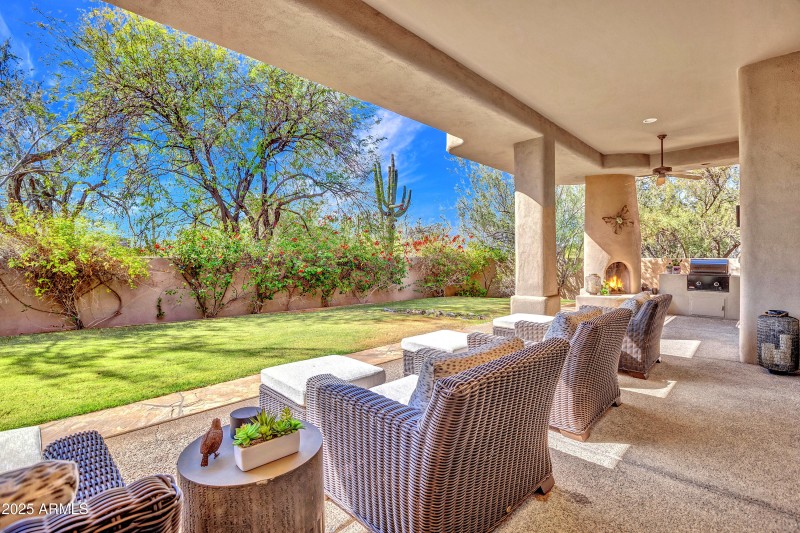 Private backyard