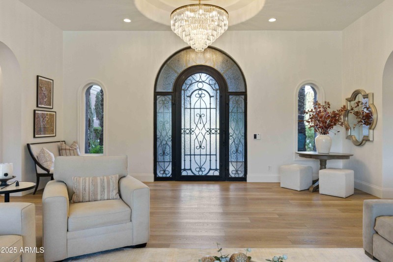 Elegant Light Fixture at Entry