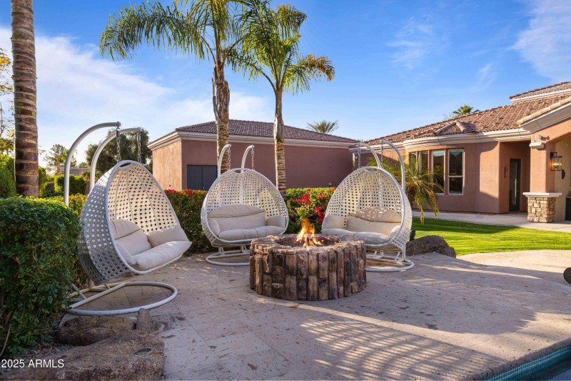 Gathering Space with Wood Firepit