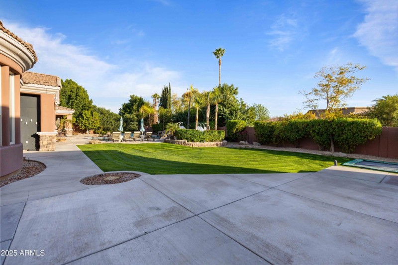 Extra Concrete Pad behind Gate