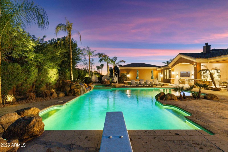 Diving Pool at Night