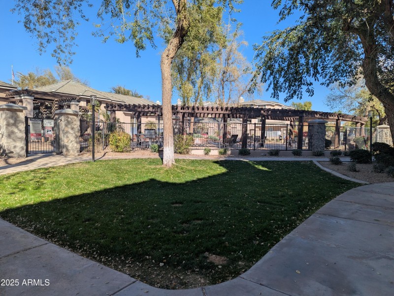 Community area by pool
