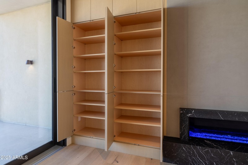 Ascent 304 Living Area built in cabinets
