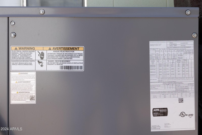 AC Unit Data Panel