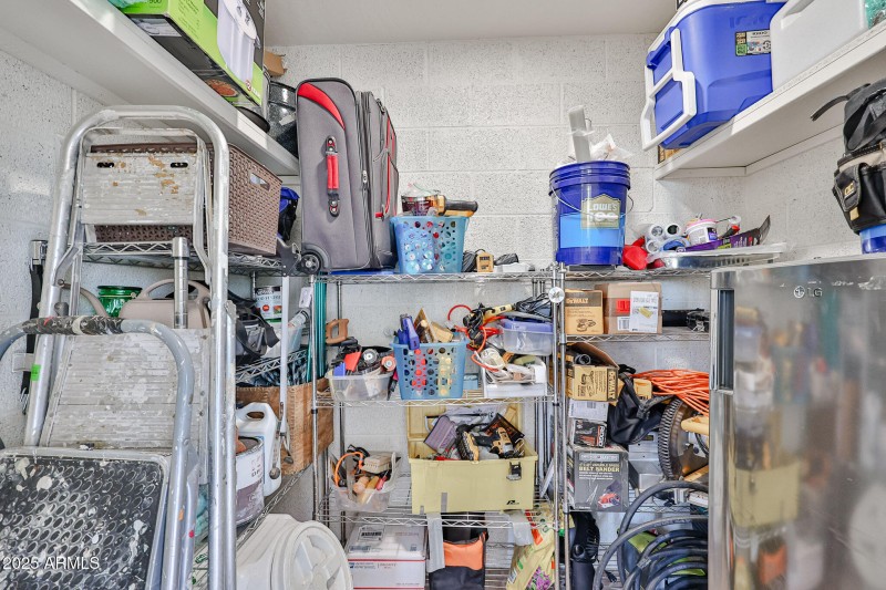 STORAGE ROOM OFF PATIO