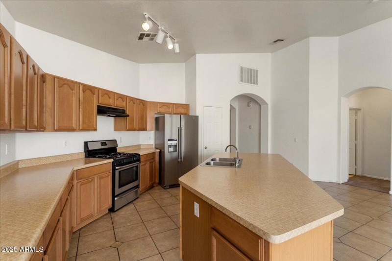 Kitchen with newer appliances