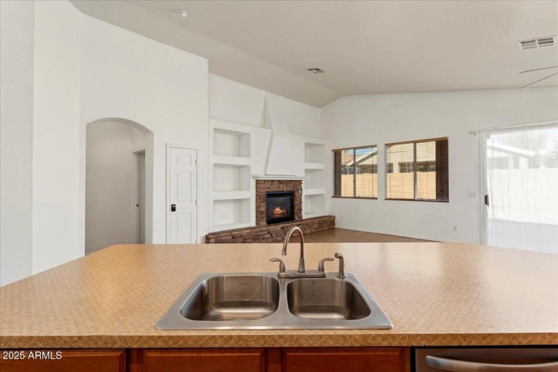 Kitchen open to great room