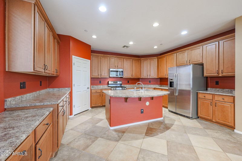 Large kitchen with tons of storage