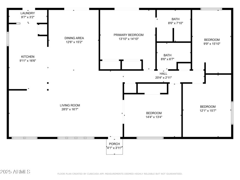 2D Floor Plan for 8301 East Crestwood Wa
