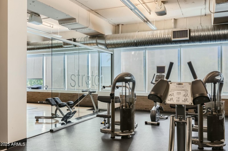 Separate Yoga & Stretch Room