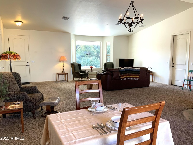 great room looking toward pic window