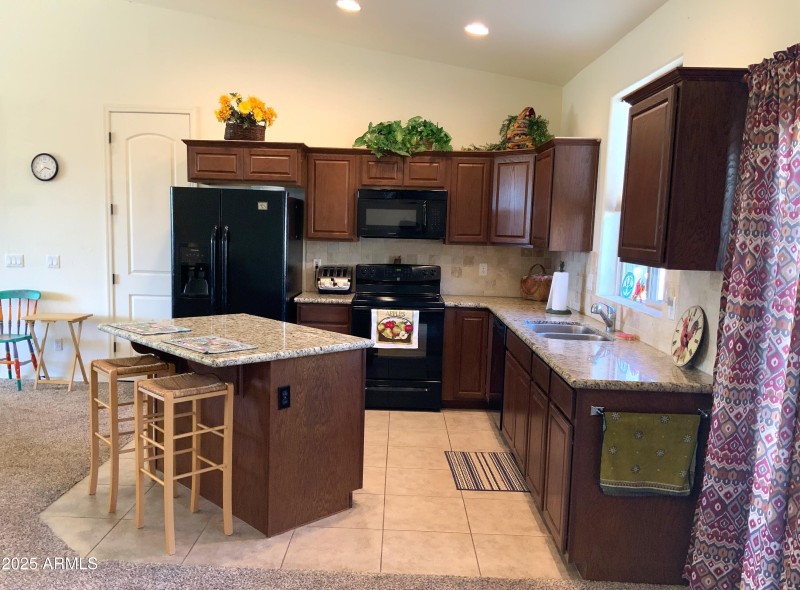 kitchen view from back entrance