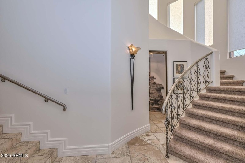 Staircase-Wine Room