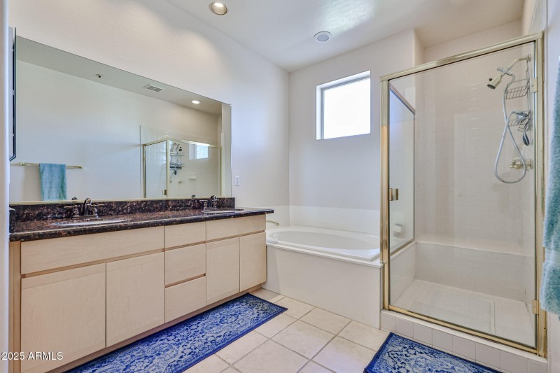Double Sinks in Upstairs Guest Bath