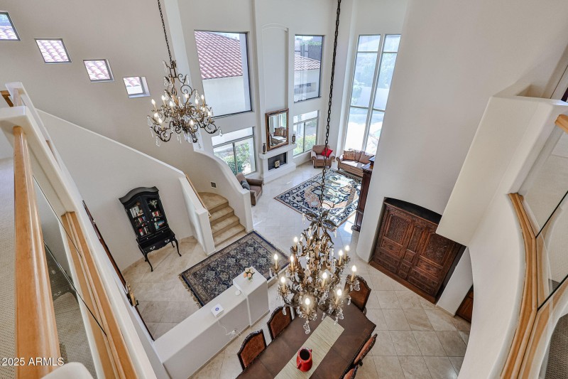 Mezzanine View of the Grand Living Room