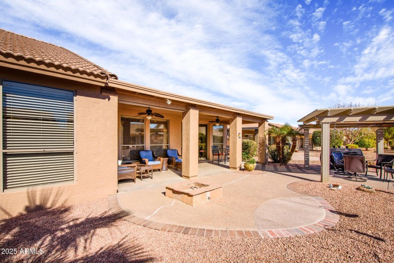 Patio, Gazebo and Gas Firepit