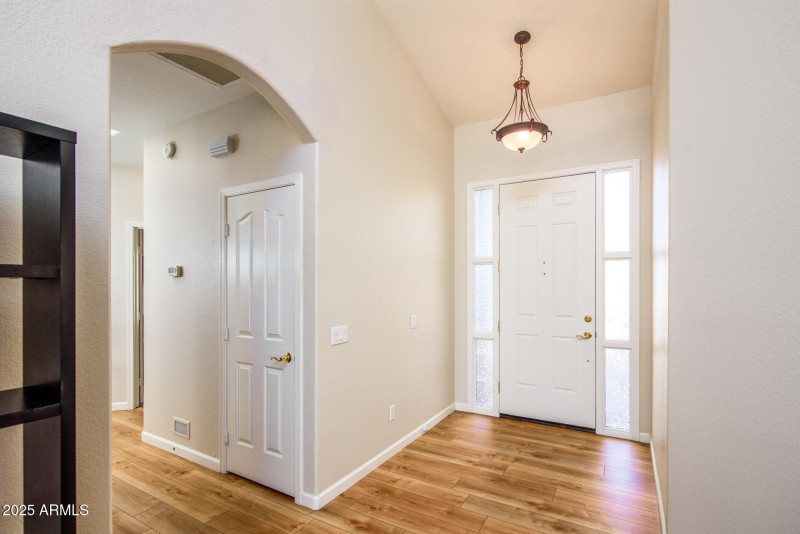 Inside front door