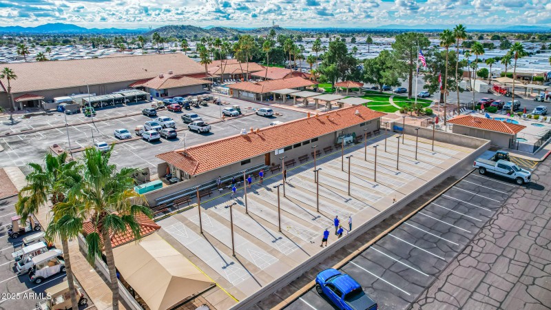 Shuffleboard courts