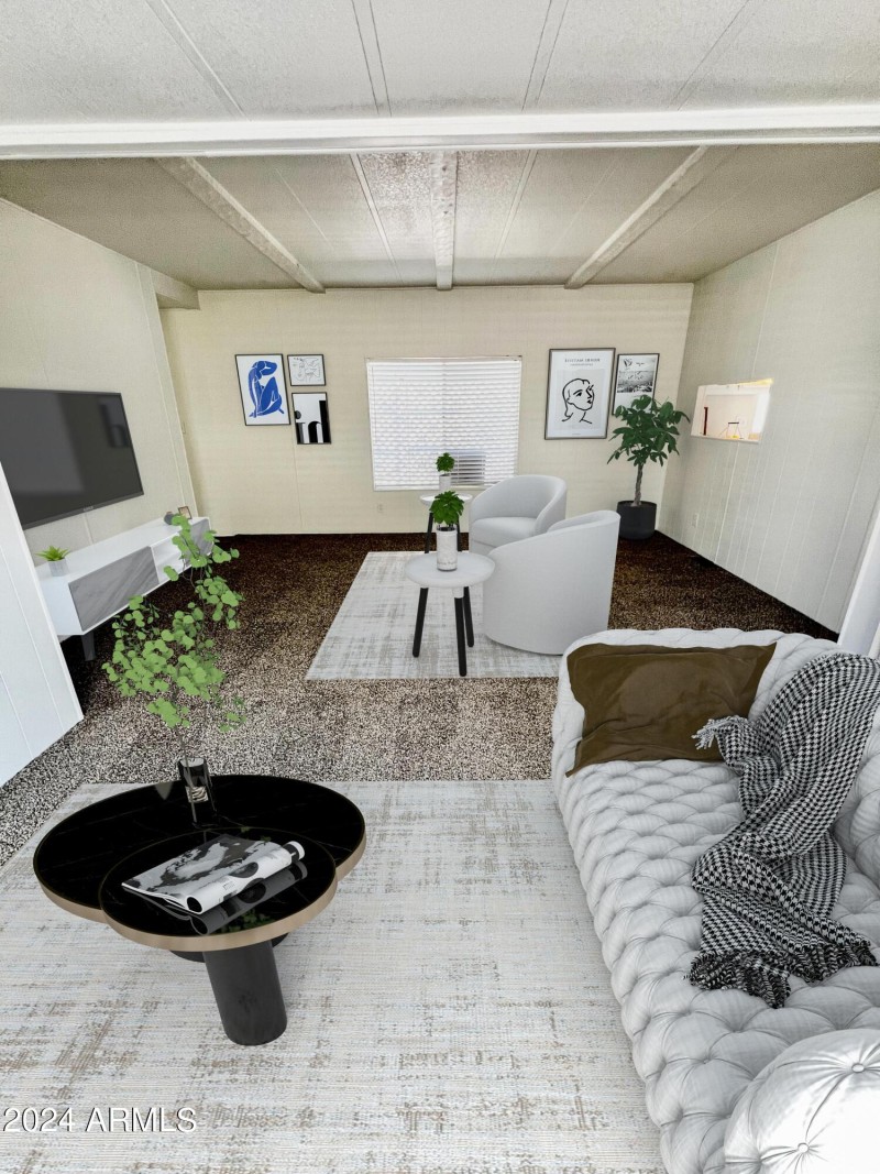 living room fully staged