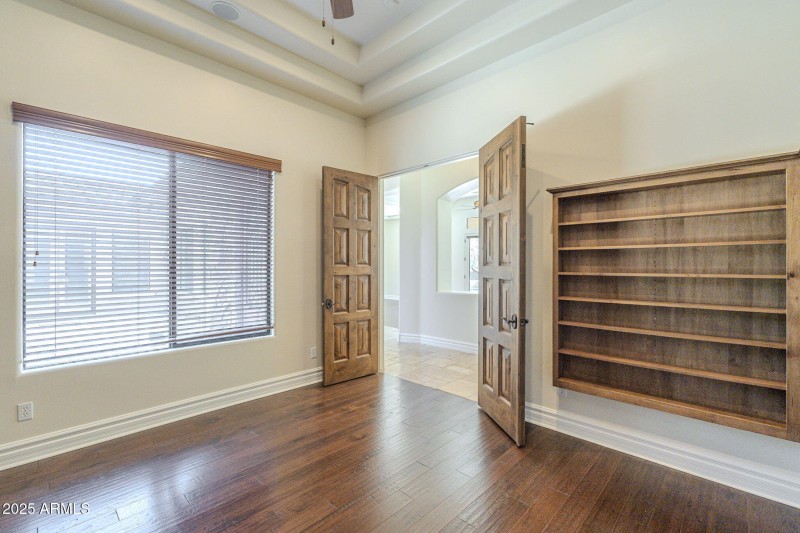 Den built in shelving