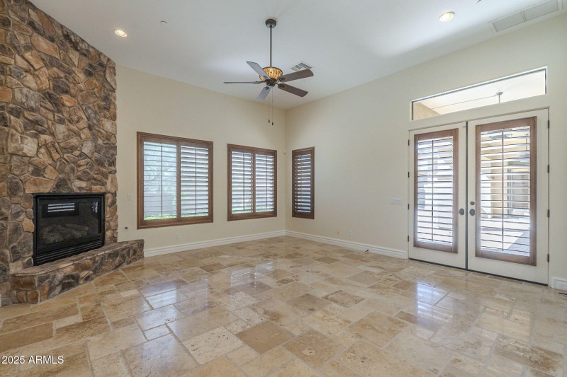 Family room doors to back patio