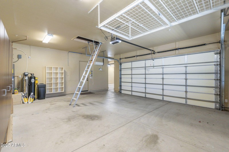 Garage with attic storage