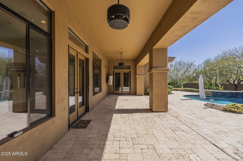 Main house covered patio