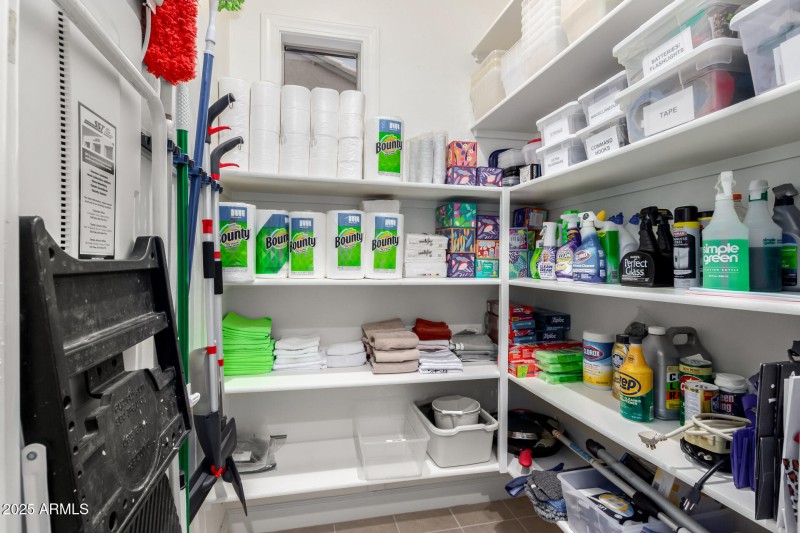 tons of storage in laundry