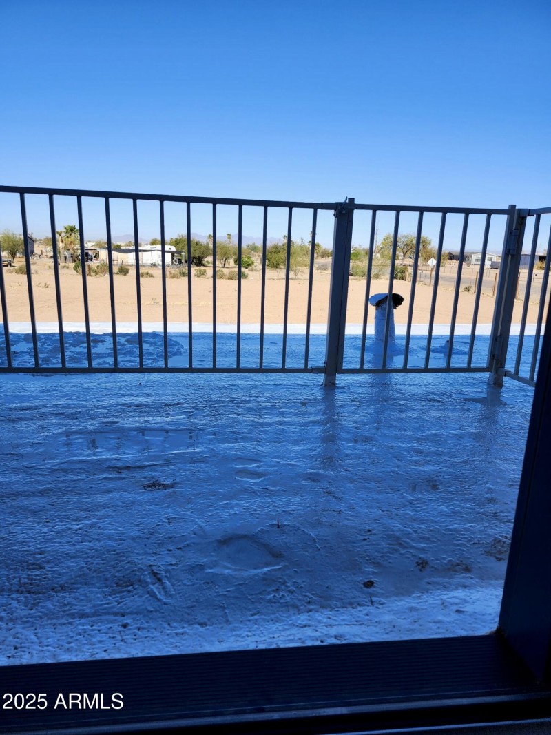Upstairs balcony