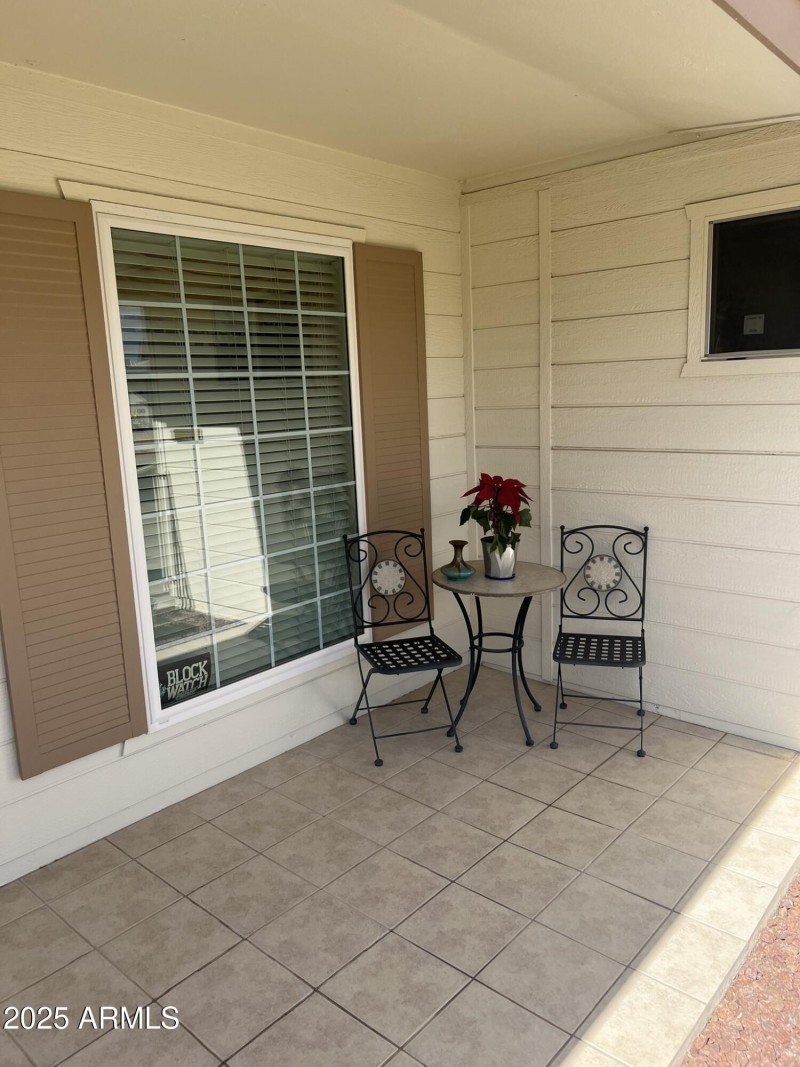front porch area