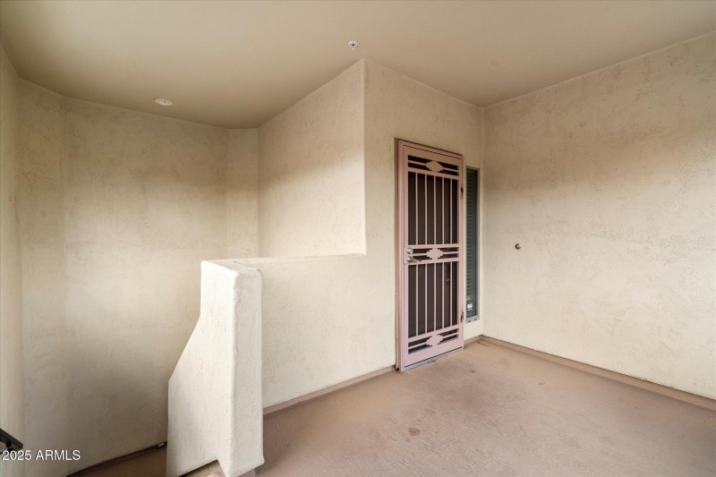 east facing patio