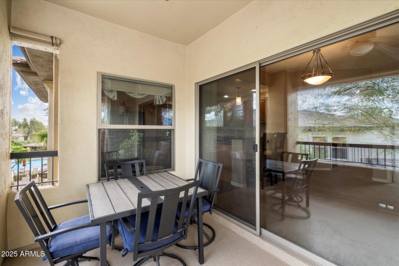 east facing patio