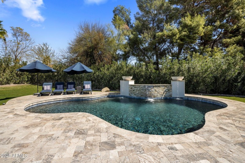 Pool with Water Feature