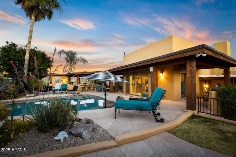 Covered back patio