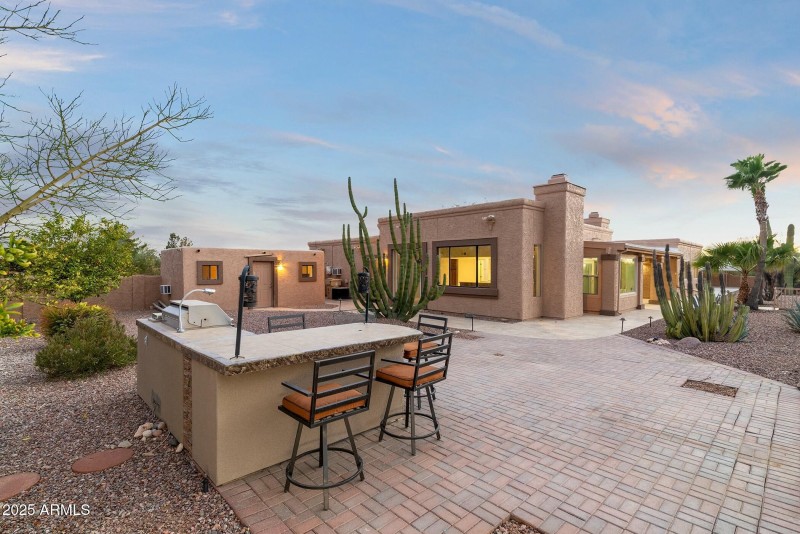 Patio with views