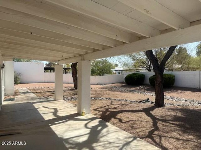 large patio off of main living area