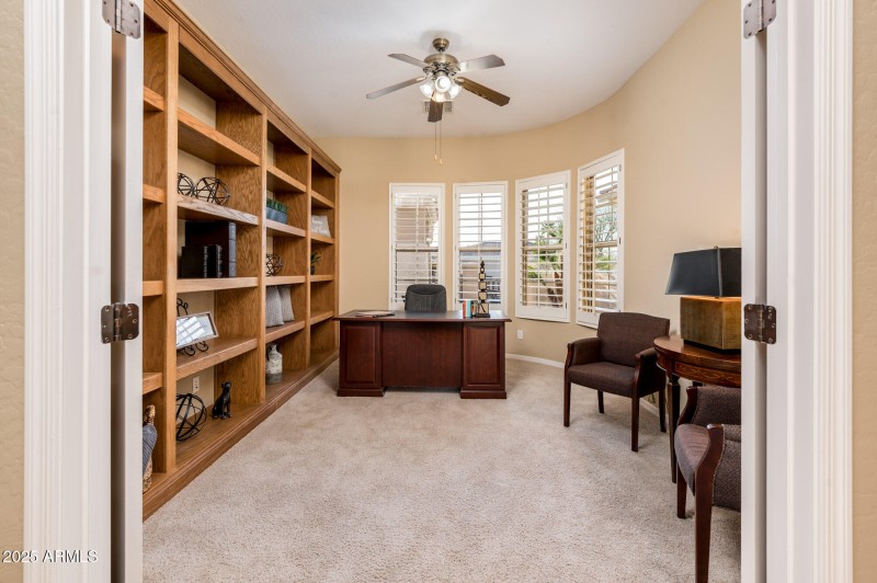 Den with French Doors