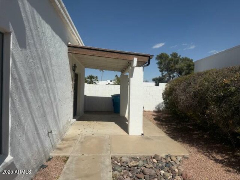 patio off of second living area