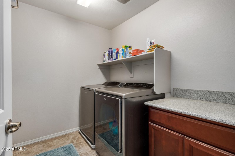 Upstairs Laundry w/ storage