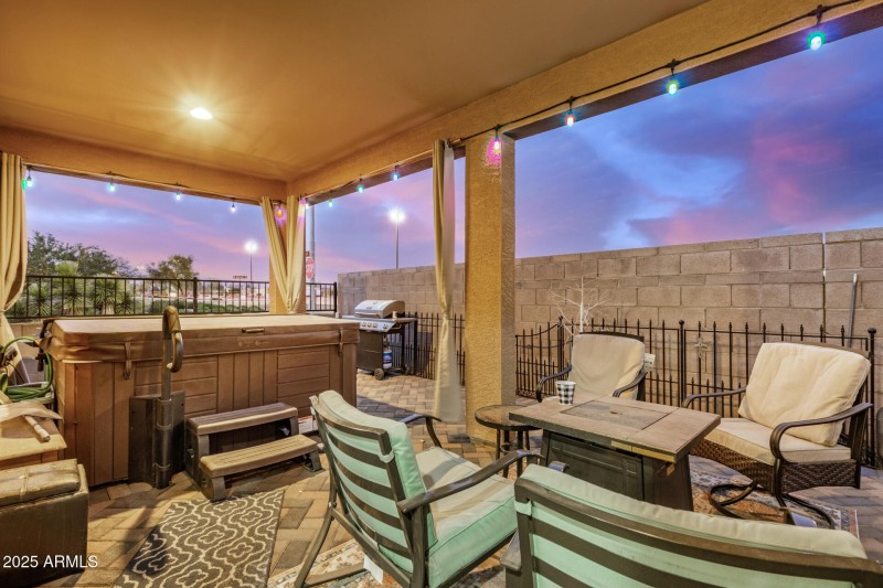 Covered, Pavered Patio