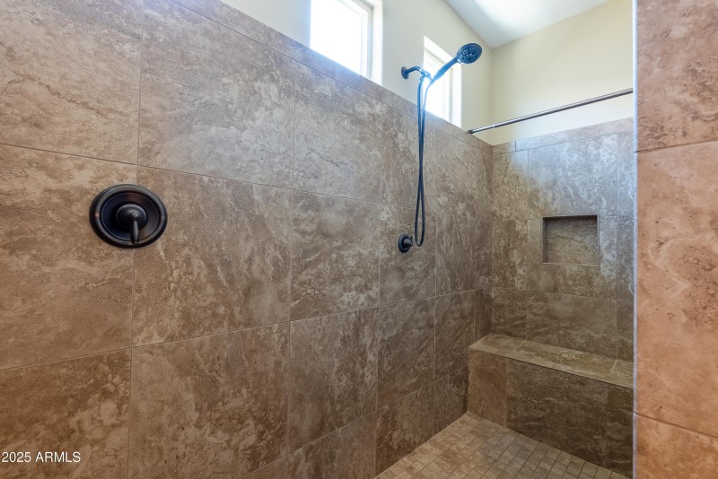 Master shower
