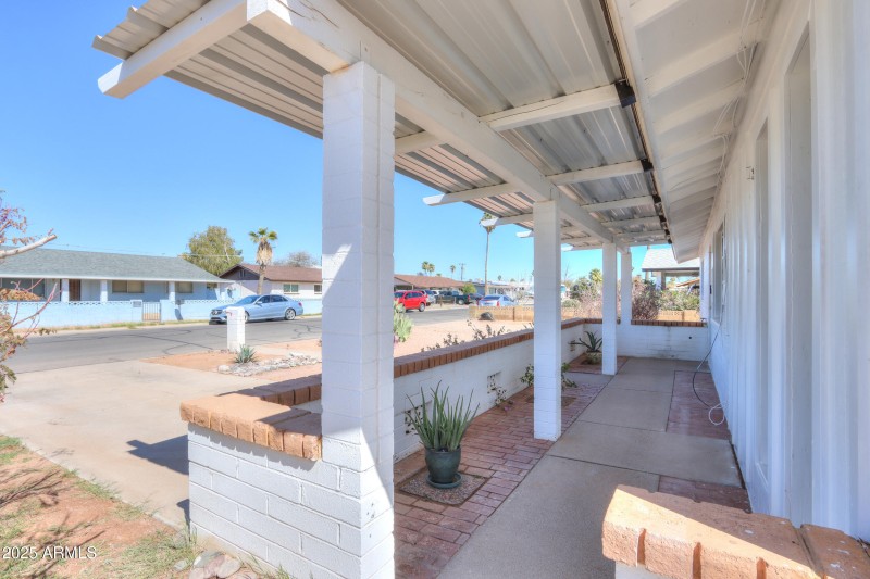 Front covered patio