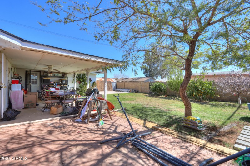 Covered patio