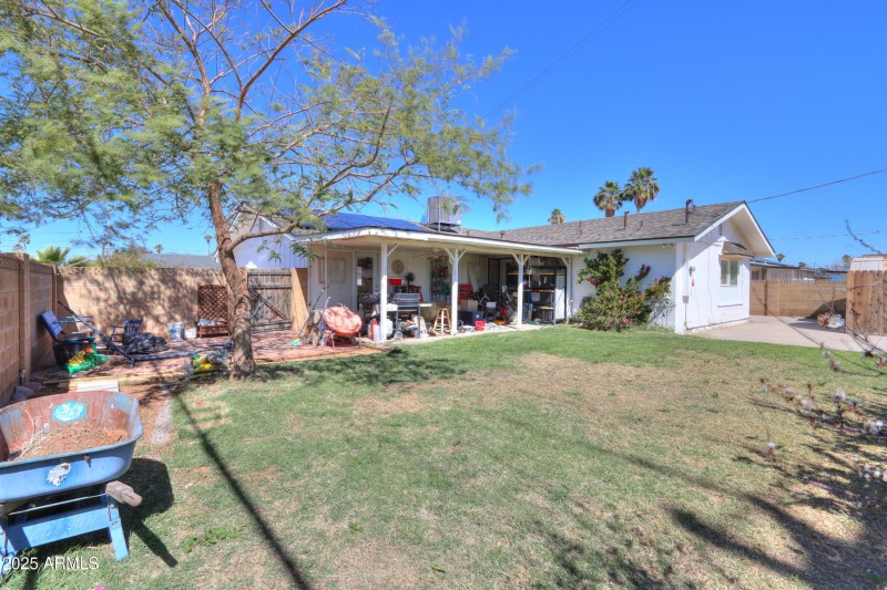 Large back yard