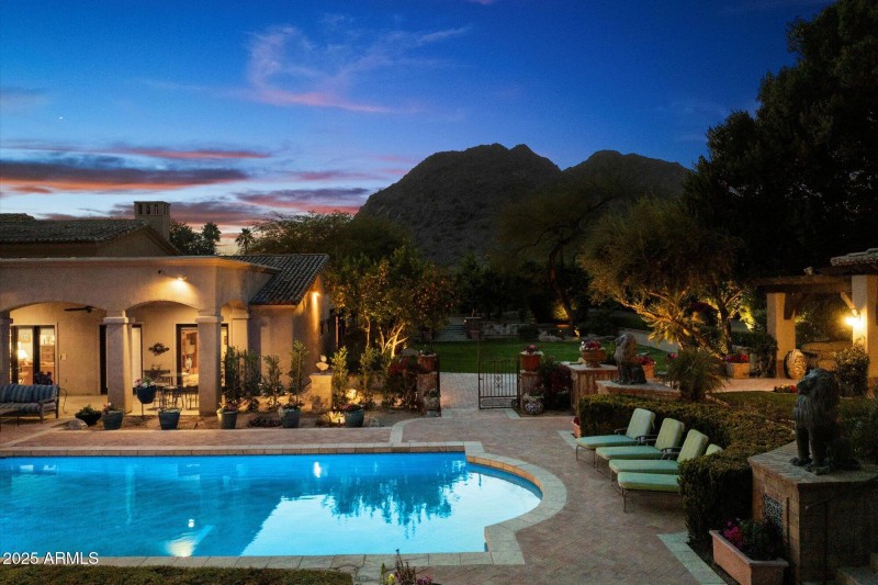 092-Aerial View of Pool _ Camelback Mtn