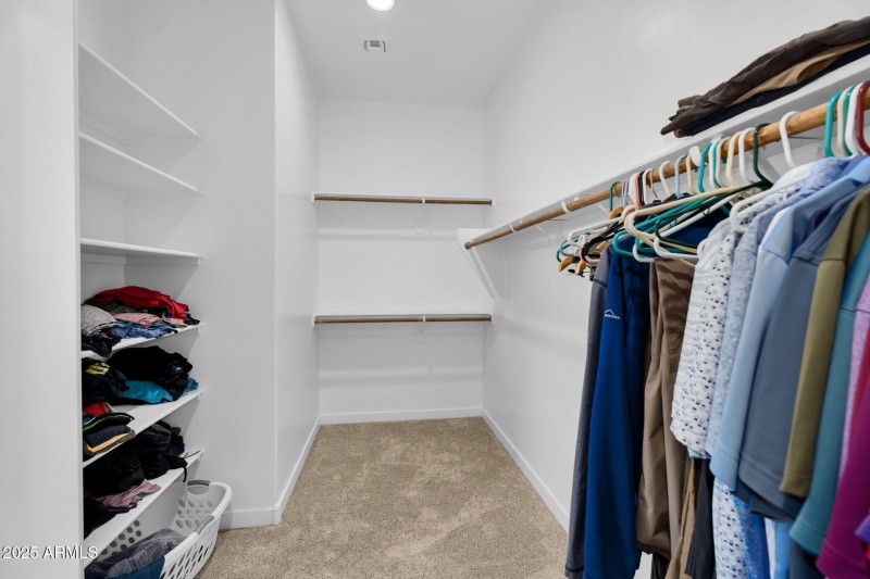 Primary walk in closet
