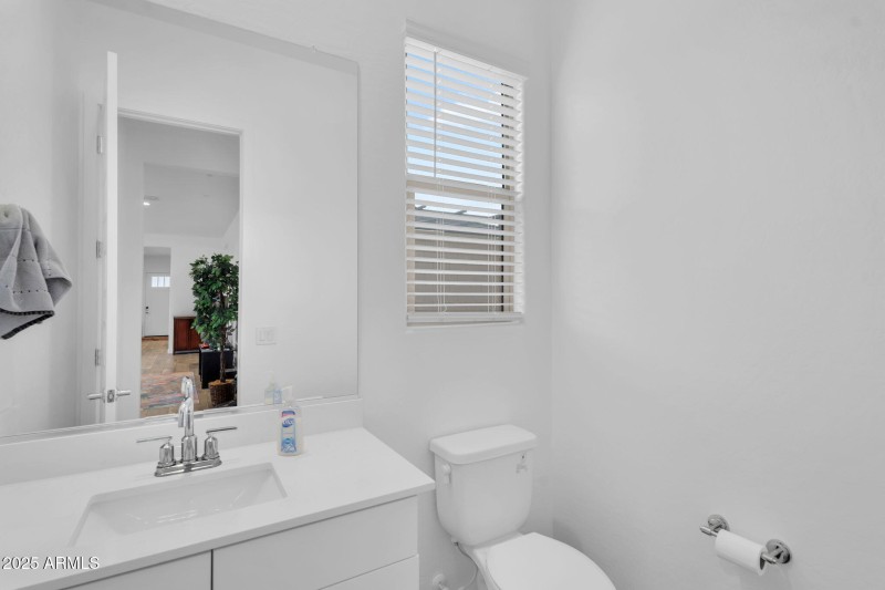 Half bath off living room