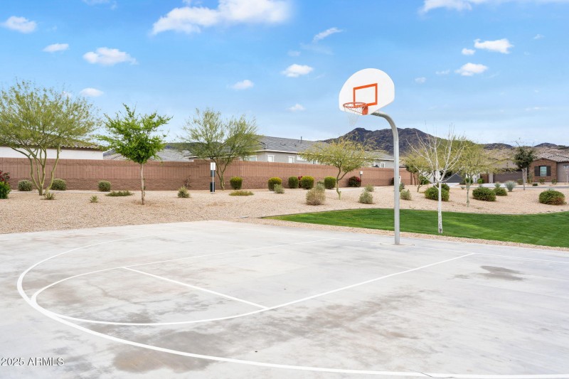 Community basketball court