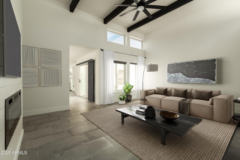 Living Room Virtually Staged